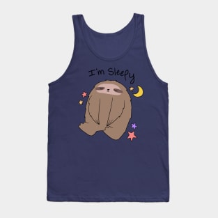 "I'm Sleepy" Sloth Tank Top